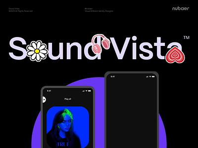 Sound Vista™ animation art direction branding design graphic design logo music music app music branding music logo sound logo typography ui ux visual identity