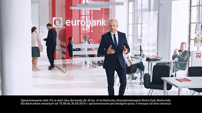 Eurobank advertisement branding graphic design