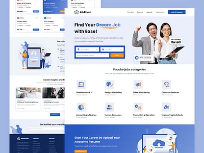 Portal Job Website | Job Listing | Recruitment human resource portal job recruitment web design