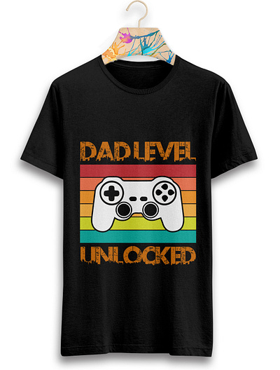 Gaming T-shirt Design best branding dad dadlevel design fathers day game gaming graphic design illustration logo new t shirt typography typography t shirt design vector vintage