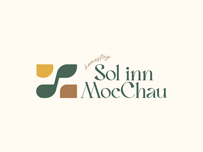 Sol + Leaf with Sun & Land - Logo Homestay branding design graphic design illustration logo logo identity vector vietnam