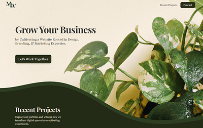 M&W Design Portfolio branding design freelance small business ui web design webflow