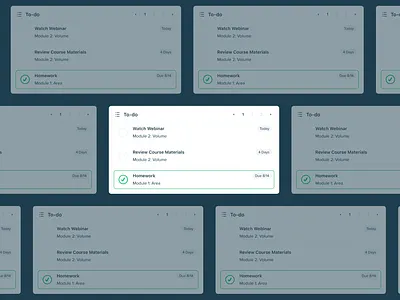 To-do Card card design list product design task to do ui upcoming ux widget