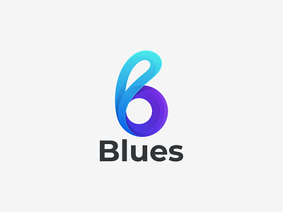 Blue b coloring b icon logo b logo branding design graphic design icon logo vector