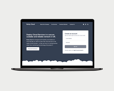 Norby Cloud website branding design graphic design ui ux