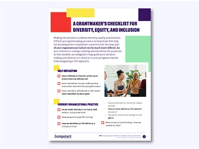 DEI Checklist content layout document indesign