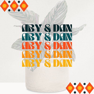 ABY & DAN branding charte graphique design graphic design graphisme illustration logo vector