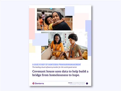 Covenant House content layout document indesign