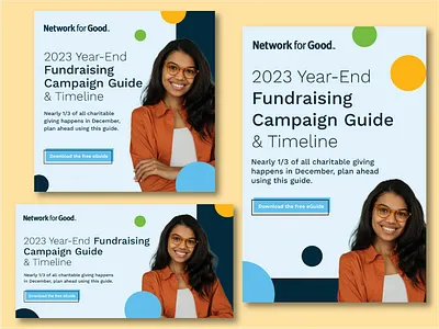 Network for Good Ad Set ad design illustrator marketing design social media design