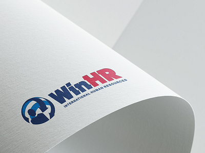 WinHR International Human Resources Logo Design branding logo