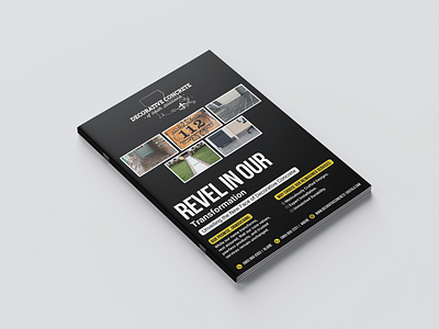 Marketing Flyer for Decorative Concrete Business branding business flyer graphic design typography