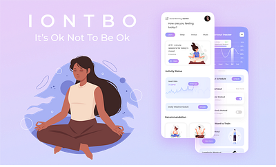 ( IONTBO )It's Ok Not To Be Ok app design fitness ui ux website