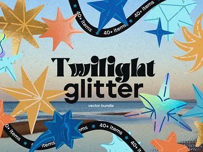 Twilight glitter. 3d vector stars 3d element glitter graphic design illustration space star starlight stars vector