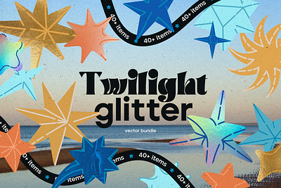 Twilight glitter. 3d vector stars 3d element glitter graphic design illustration space star starlight stars vector