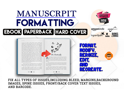 Book Format Services amazon kdp book cover book cover design branding design fix error graphic design illustration