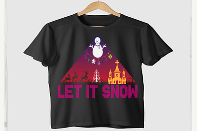 Let it snow christmas mug design