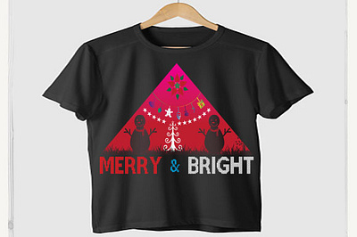 Merry & bright christmas mug design