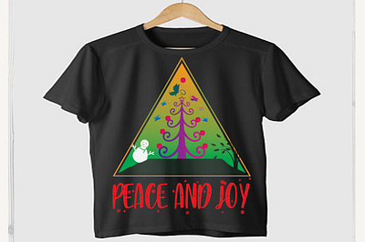 Peace and joy christmas mug design