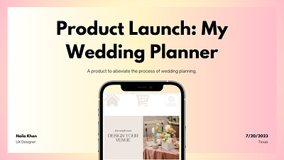 My Wedding Planner Case Study app branding design digital graphic design illustration logo product product design ui ux