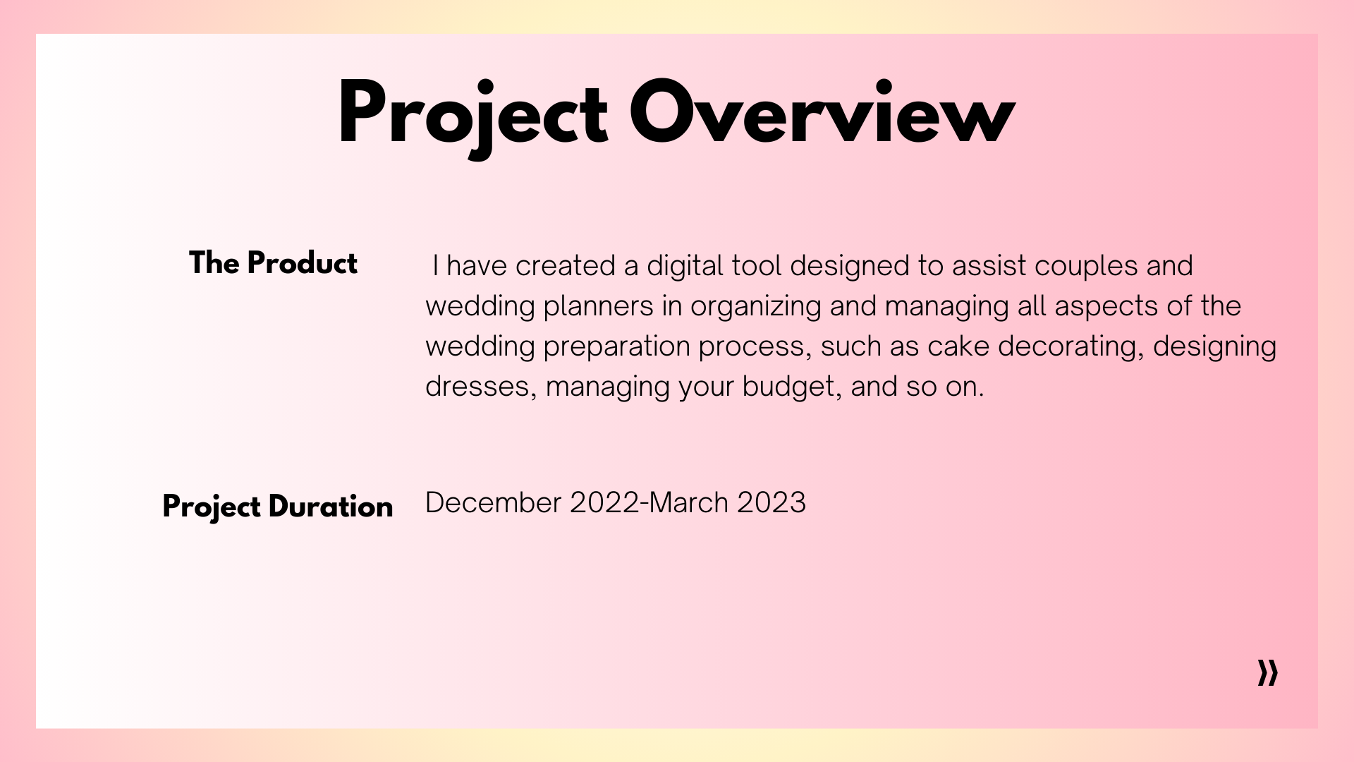 case study wedding planner