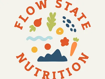 Brand Badge for Mountain Nutritionist branding illustration logo mountains nutrition nutritionist outdoorsy