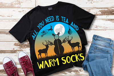 All you need is tea and warm socks 1 christmas mug design