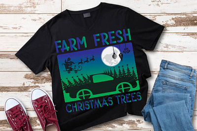 Farm fresh Christmas trees christmas mug design