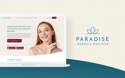 Paradise MedSpa & Wellness | Logo & Homepage branding healthcare logo medspa website