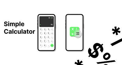 Simple Calculator 3d calculator clean dailyui figma minimal mobile app simple ui ux