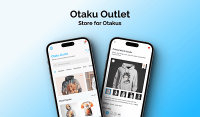 Otaku Outlet: Store for Otakus anime app colortheory design layout minimal otaku ui