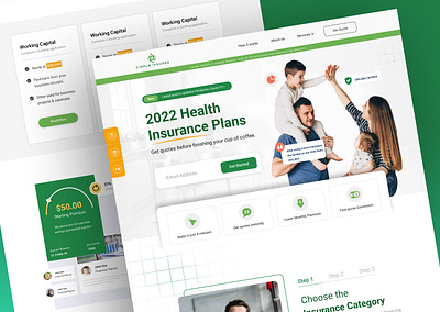 Beautiful Health insurance UI Design for Simple Insured figma graphicdesign ui ux web design