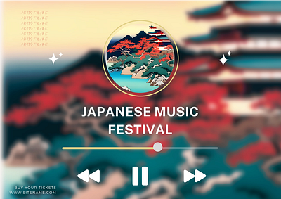 Japanese Music Festival poster design illustration poster