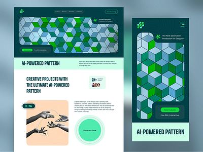 AI Pattern Generator Plateform 2023 ai app art branding design future graphic design icon illustration logo minimal modern tech technology trending ui ux vector