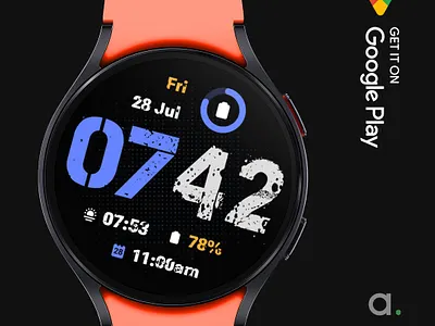 Rugged: Wear OS watch face amoledwatchfaces galaxywatch galaxywatch6 google play store ui wear os wearos