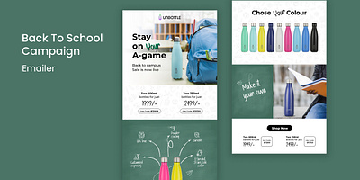 Unbottle - Back To School Campaign branding design graphic design illustration