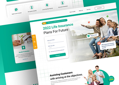 Life Insurance Website UI Design by Figma figma graphic design ui ux web design