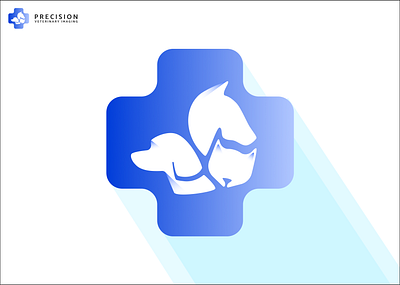 Branding - Precision Veterinary Imaging blue blue gradient brand branding design gradient blue icon illustration logo logo mark