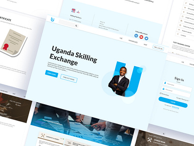 Web Ui branding graphic design interface landing page login service ui ux web website