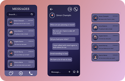 Daily UI #013 - Direct messaging 013 chat daily ui design direct figma messaging ui