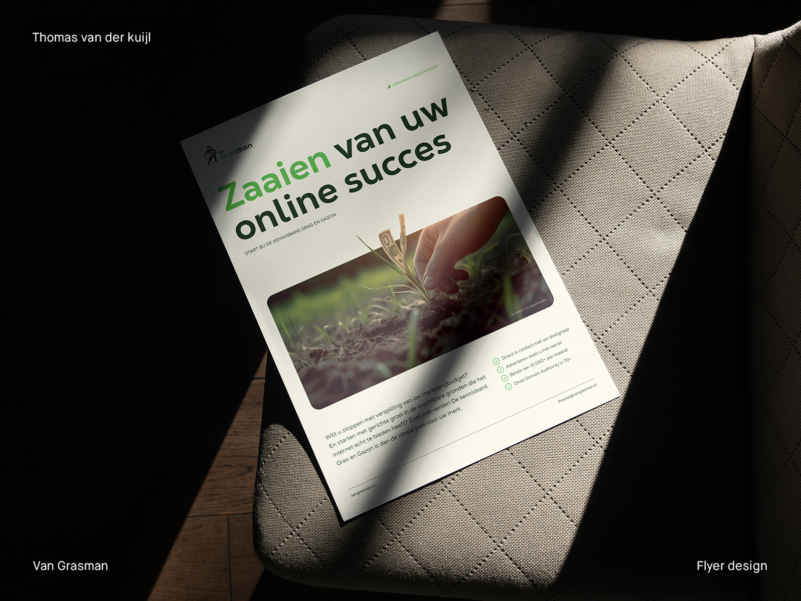 Example of Gardening nature eco flyer design project