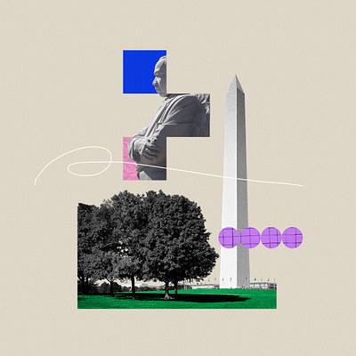 Washington DC - Collage- MLK digital collage martin luther king mlk washington dc