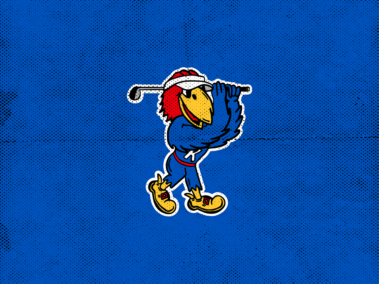 Vintage KU MASCOT ILLUSTRATION by Carley Farrell on Dribbble