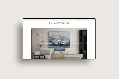 Julia Contacessi Fine Art brand identity branding ecommerce graphic design shopify ui ux website design wordpress