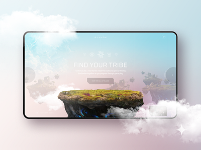 Project Eluüne 3d animation design immersive landing page ui ux web webdesign