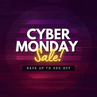 Cyber Monday sale branding design digital art graphic design illustration logo typography ui vector