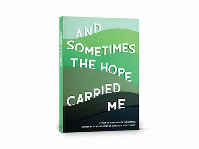 And Sometimes the Hope Carried Me book cover book cover design book design book layout design graphic design hand lettering illustration illustrator paper paper art paper craft papercraft papercut typography