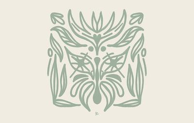 Mother of Trees graphic design handmade illustration pattern procreate simetric