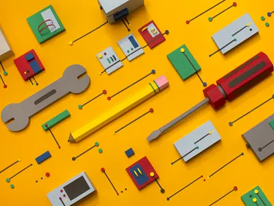 Tech & Tools / Editorial Illustration editorial illustration handmade illustration illustrator paper paper art paper craft papercraft papercut