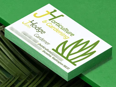 Business cards for JHorticulture & Gardening adobe illustrator adobe photoshop branding business card design graphic design illustration logo logo design trifecta paper vector