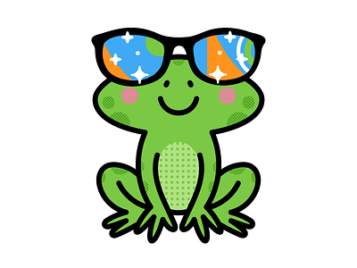 Cool Frog adobeillustrator art artwork cool design dribbble frog illustration vector